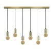 Lustre | TOSEL Suspensao Tosel Norwich Metal Cilindro Verde D30 X H75 Cm