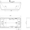 Banheira De Hidromassagem | Shower & Design Banheira De Hidromassagem Gavino - 1 Pessoa - C75 X L150 X A59 Cm