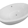 Banheira De Pousar | ELITESHOPPING Banheira De Ilha Branca 190 X 120 Cm - Melody