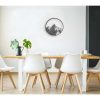 Placa De Parede Decorativa | EPIKASA Decoracao Metalica Montanha 9, Preto, 50X1,5X50 Cm, Epikasa