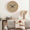 Relogio De Parede | OZAIA Relogio De Parede Em Palhinha D. 60 Cm Mdf E Madeira Natural - Fietra