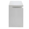 Secretaria | Vente-unique Secretaria Com 3 Gavetas - Mdf Lacado A Branco - Leds - Emerson