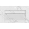 Lavatorio | Shower & Design Lavatorio Suspenso Em Superficie Solida Efeito Marmore Branco De C90,2 X L45,2 X A8 Cm - Takotna