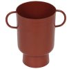Promocoes Decoracao | OZAIA Vaso Pequeno Em Metal Com Asas A.17 Cm Terracota - Bilian