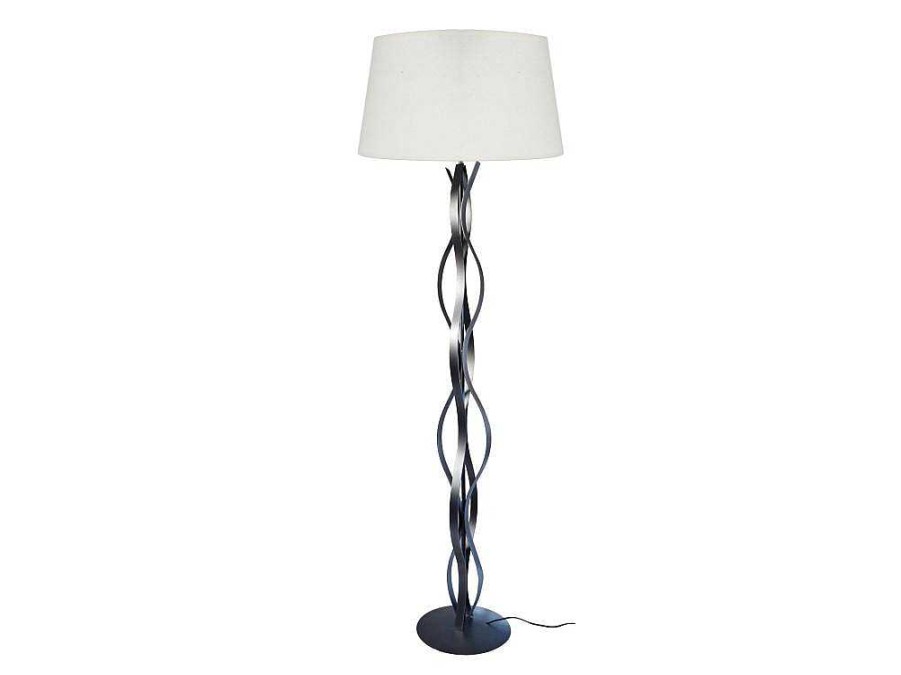 Candeeiro De Pe | TOSEL Candeeiro De Pe Tosel Hod B Tecido Certo Branco D40 X H153 Cm