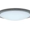 Luz De Teto | EPIKASA Lampada De Tecto Rocky, Cimento, Cromio, 45X45X10 Cm, Epikasa